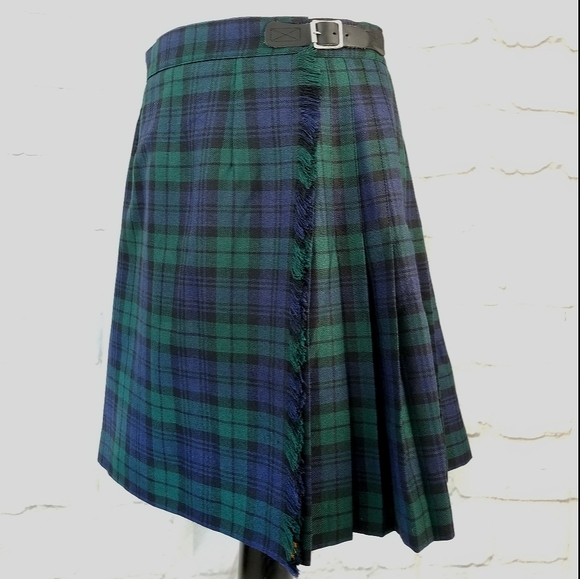 McCarthy 18 Black Watch Tartan Plaid Uniform Skirt - Picture 4 of 11
